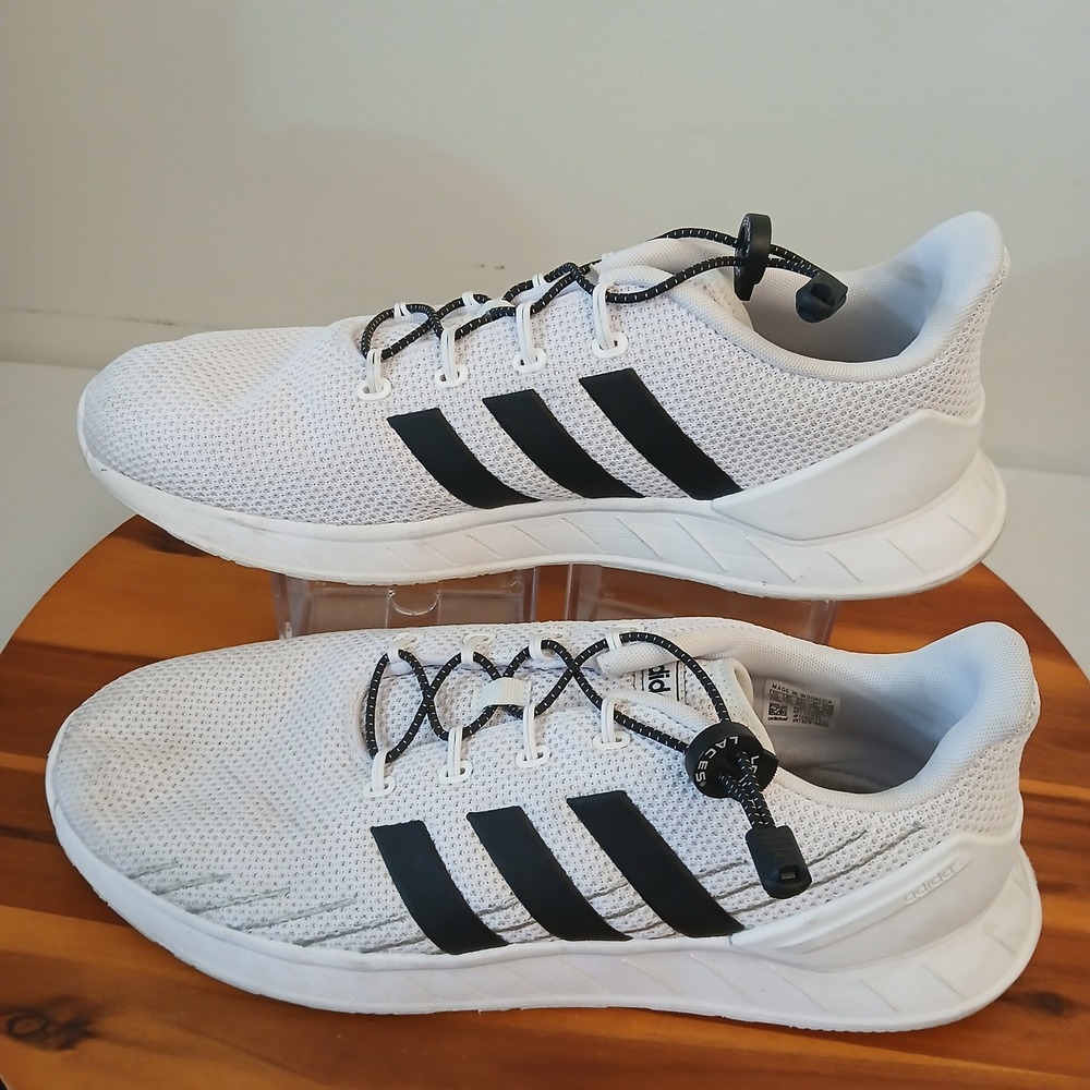Adidas Questar Flow NXT Mens 12 White Running Shoes Sneakers FY9560